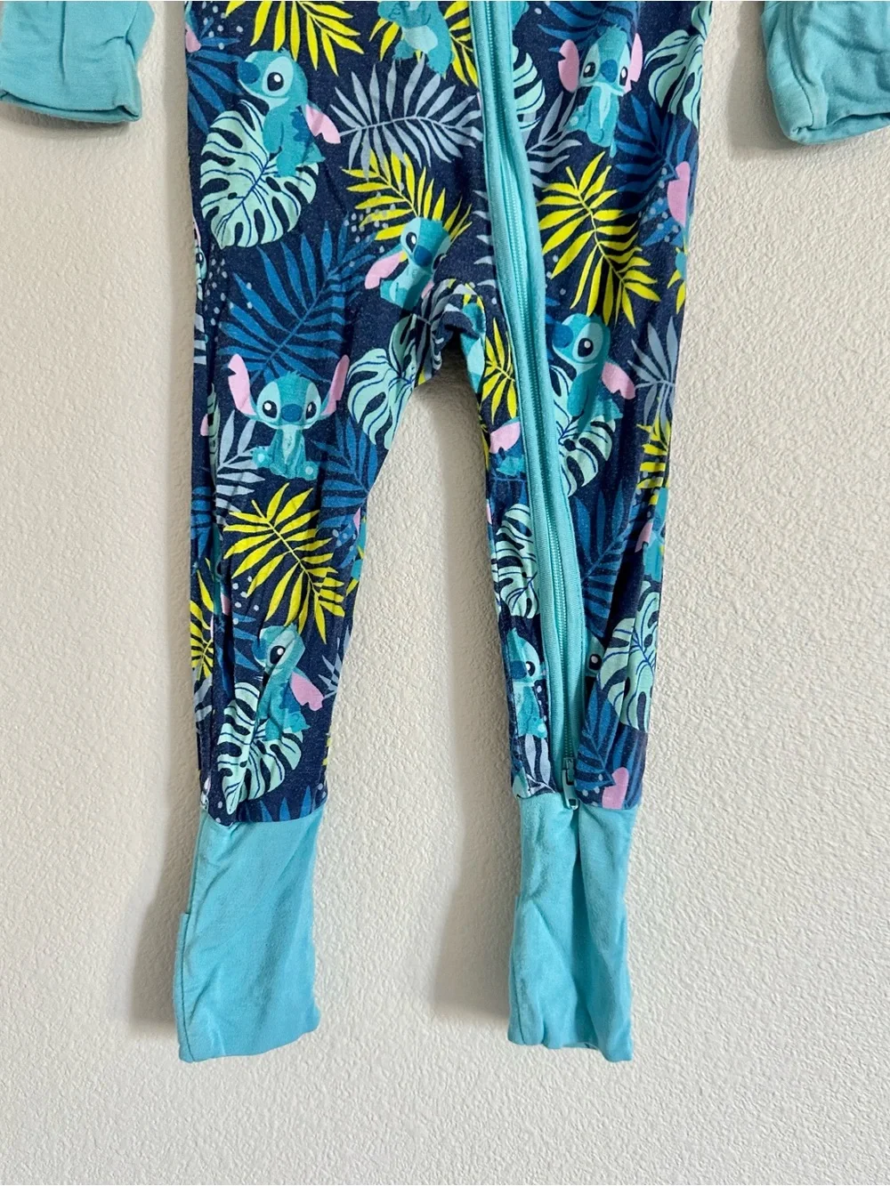 Little Sleepies Disney Aloha Stitch Bamboo Zippy Pajamas 6-12M